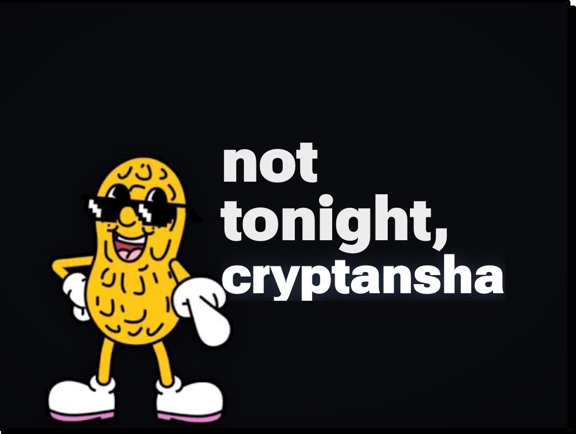 Creator tweet playing the bit for the Peanut card launch